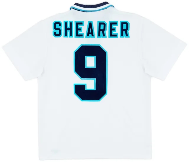 Umbro 1995-97 England Home Shirt Shearer #9 - 9/10 - (M)