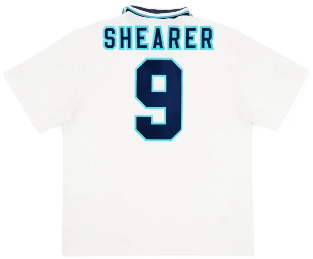 Umbro 1995-97 England Home Shirt Shearer #9 - 9/10 - (XL)