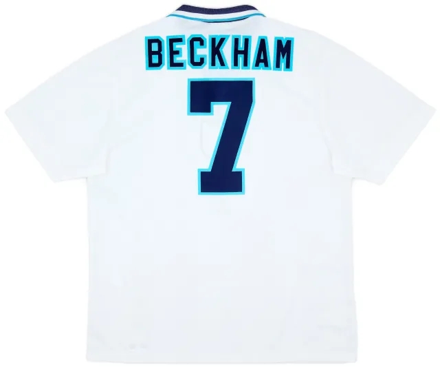 Umbro 1995-97 England Home Shirt Beckham #7 - 8/10 - (XL)