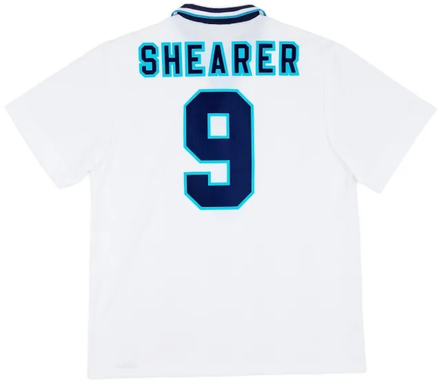 Umbro 1995-97 England Home Shirt Shearer #9 - 7/10 - (XL)