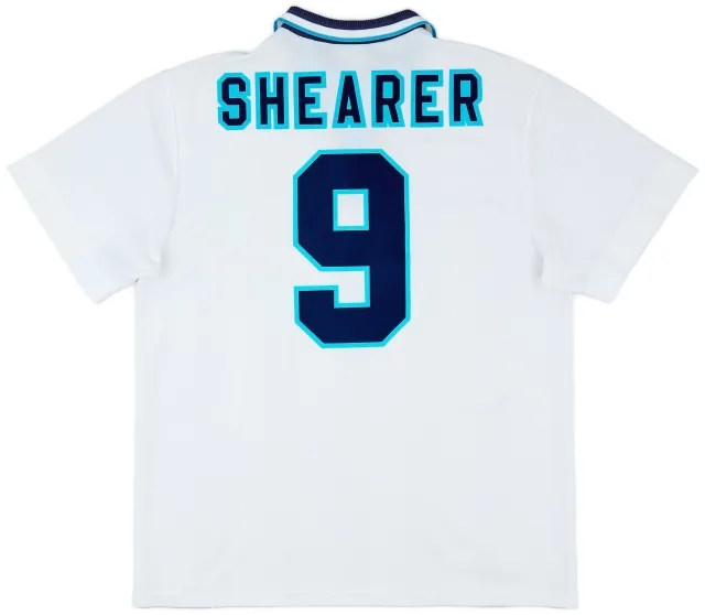 Umbro 1995-97 England Home Shirt Shearer #9 - 8/10 - (XL)