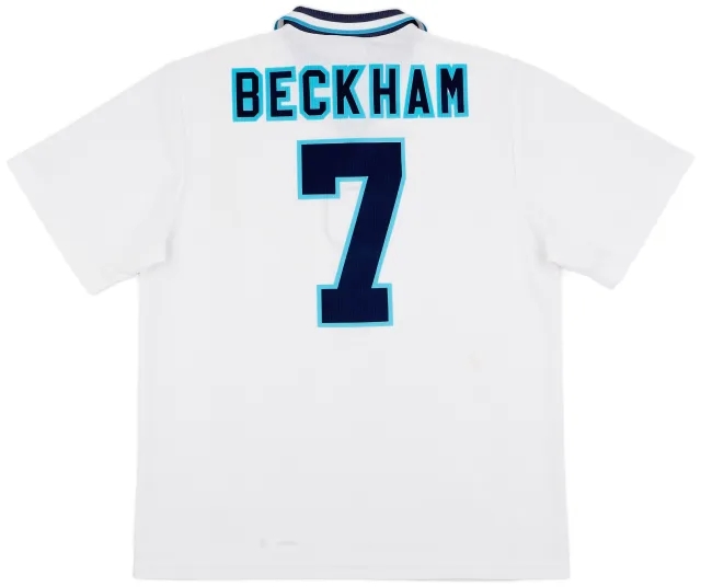 Umbro 1995-97 England Home Shirt Beckham #7 - 7/10 - (XL)