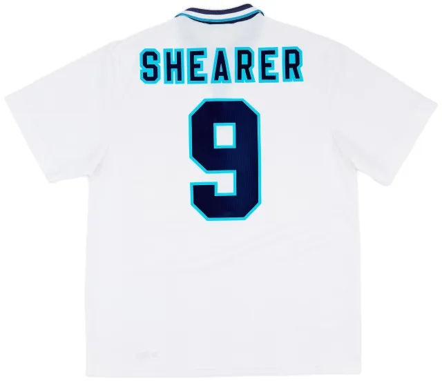 Umbro 1995-97 England Home Shirt Shearer #9 - 9/10 - (XL)