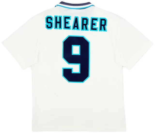 Umbro 1995-97 England Home Shirt Shearer #9 - 7/10 - (M)
