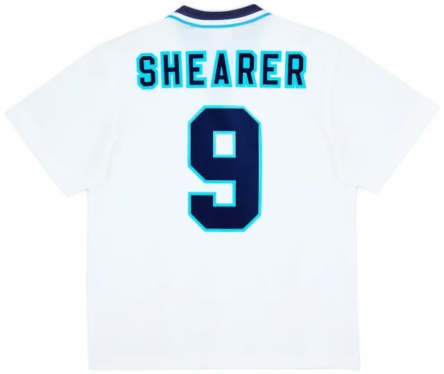 Umbro 1995-97 England Home Shirt Shearer #9 - 8/10 - (L)
