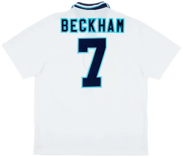 Umbro 1995-97 England Home Shirt Beckham #7 - 8/10 - (XL)