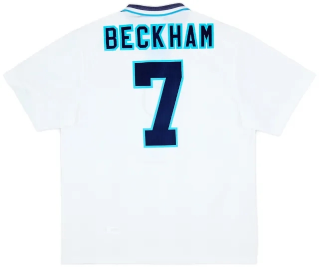 Umbro 1995-97 England Home Shirt Beckham #7 - 8/10 - (XL)