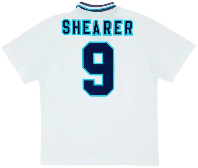 Umbro 1995-97 England Home Shirt Shearer #9 - 7/10 - (XL)