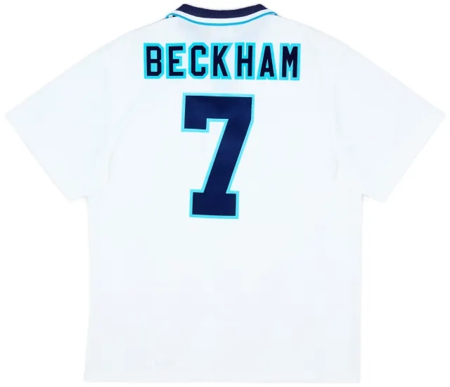 Umbro 1995-97 England Home Shirt Beckham #7 - 9/10 - (XL)