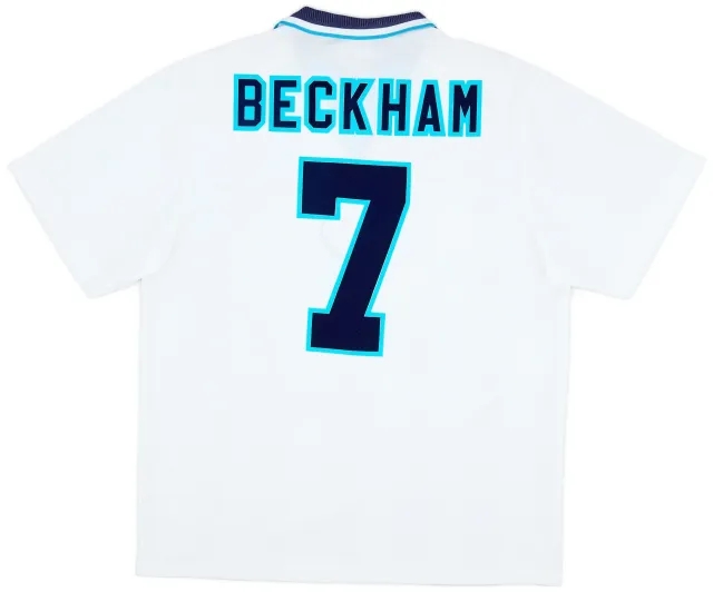 Umbro 1995-97 England Home Shirt Beckham #7 - 8/10 - (XL)