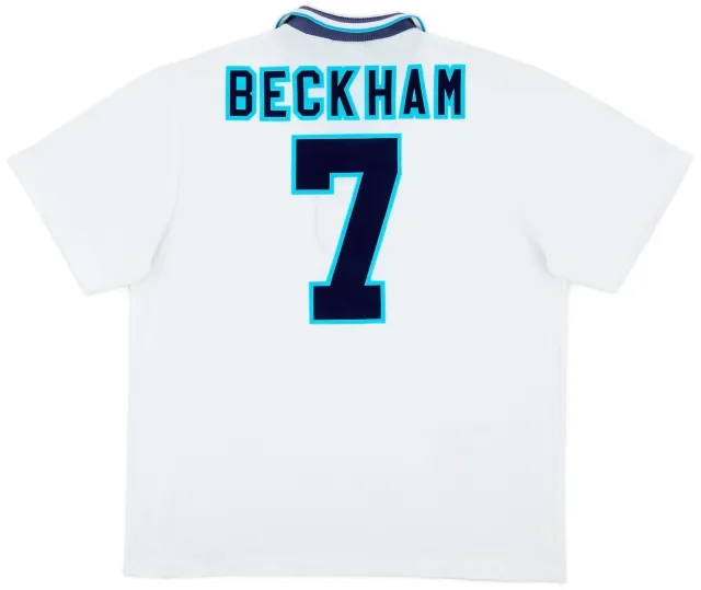 Umbro 1995-97 England Home Shirt Beckham #7 - 8/10 - (XL)