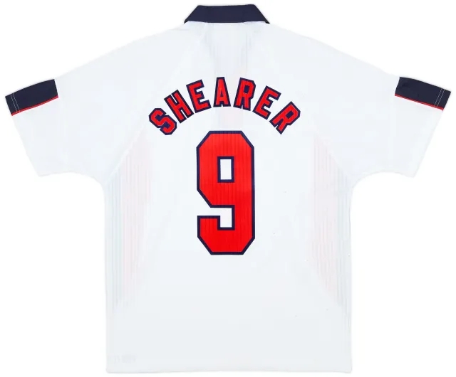 Umbro 1997-99 England Home Shirt Shearer #9 - 7/10 - (L)