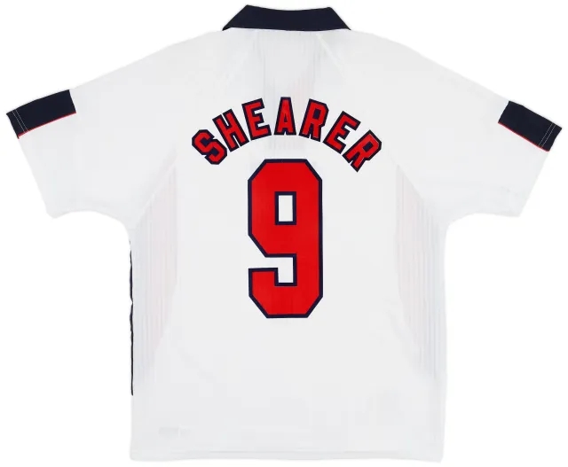 Umbro 1997-99 England Home Shirt Shearer #9 - 8/10 - (M)