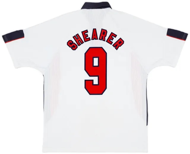 Umbro 1997-99 England Home Shirt Shearer #9 - 6/10 - (XL)