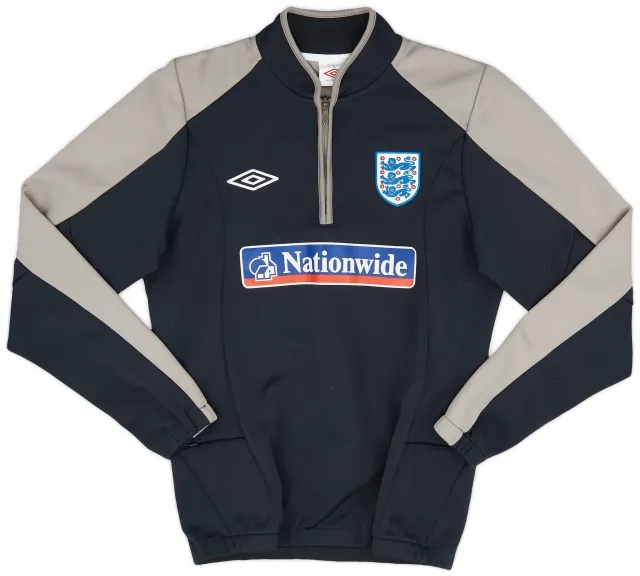 2009-10 England Umbro 1/4 Zip Training Top - 8/10 - (S)