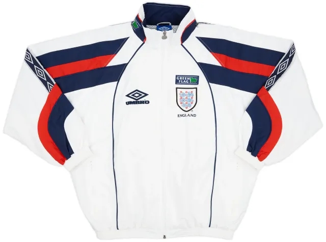 1998-00 England Umbro Track Jacket - 9/10 - (XL)