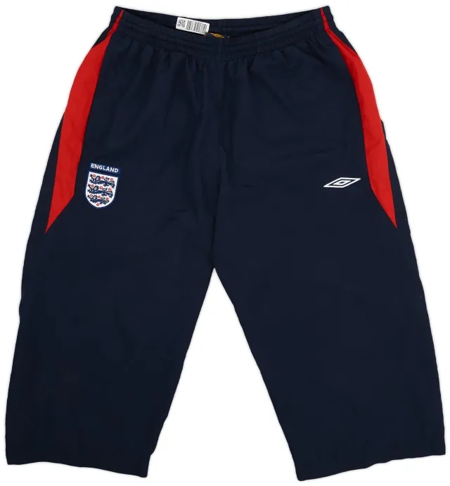 2005-07 England Umbro 3/4 Shorts - 9/10 - (XL)