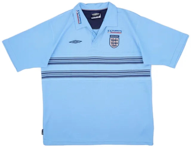 2000-01 England Umbro Polo Shirt - 6/10 - (XL)