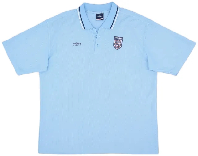 2002-03 England Umbro Polo Shirt - 8/10 - (XL)