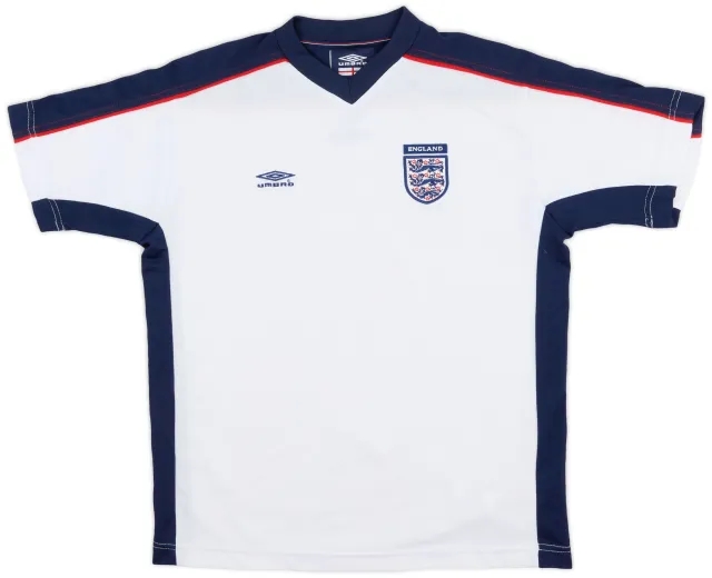 2002-04 England Umbro Training Shirt - 9/10 - (XL.Boys)