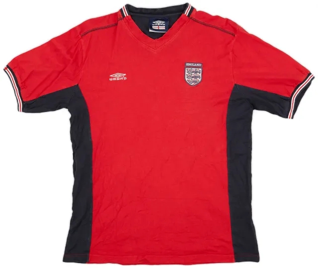 2002-04 England Umbro Training Cotton Tee - 7/10 - (M)