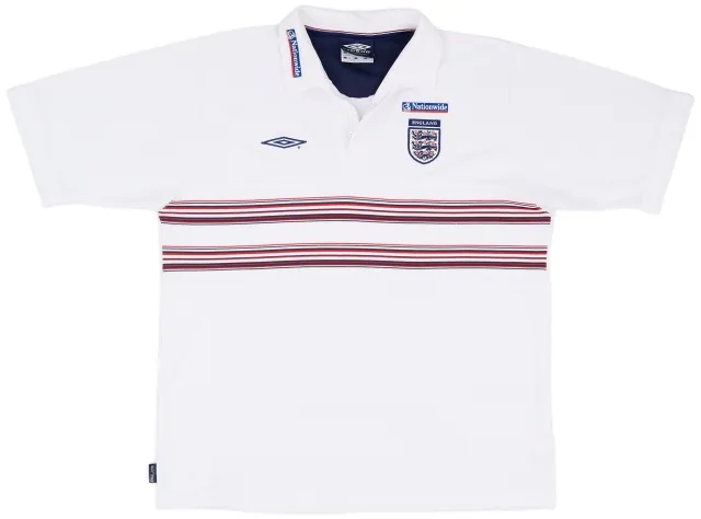 2002-03 England Umbro Polo Shirt - 7/10 - (XL)