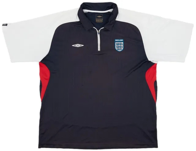 2004-05 England Umbro 1/4 Zip Training Shirt - 6/10 - (XXL)