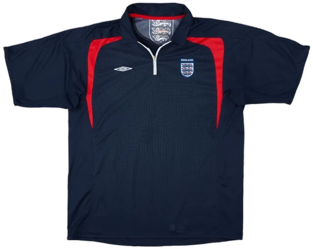 2005-06 England Umbro 1/4 Zip Training Shirt - 9/10 - (XXL)