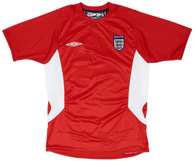 2005-06 England Umbro Training Shirt - 9/10 - (S)