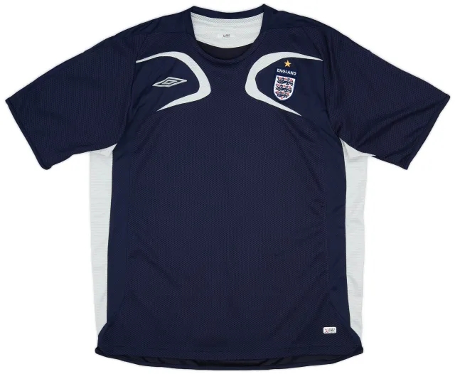 2005-06 England Umbro Training Shirt - 9/10 - (XL)