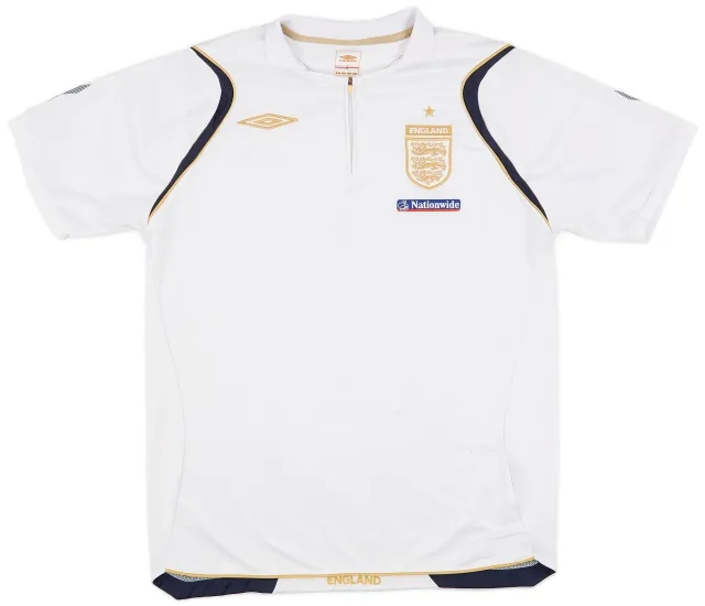 2006-07 England Umbro 1/4 Zip Training Shirt - 7/10 - (M)