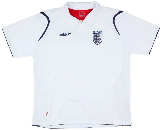 2006-07 England Umbro 1/4 Zip Training Shirt - 8/10 - (XL)