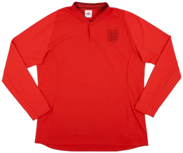 Umbro 2010-11 England Special Edition Tonal L/S Shirt - 9/10 - (XL)