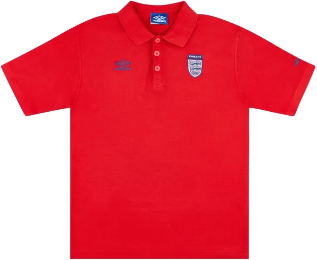 1990s England Umbro Polo Shirt - 8/10 - (XL)