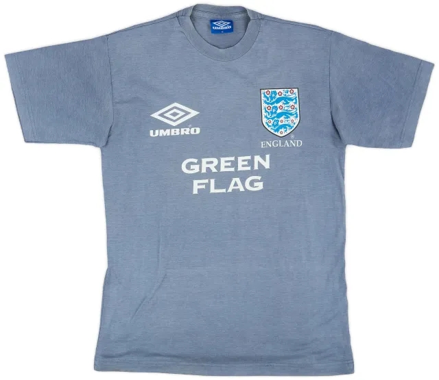 1996-98 England Umbro Training Shirt - 7/10 - (M)