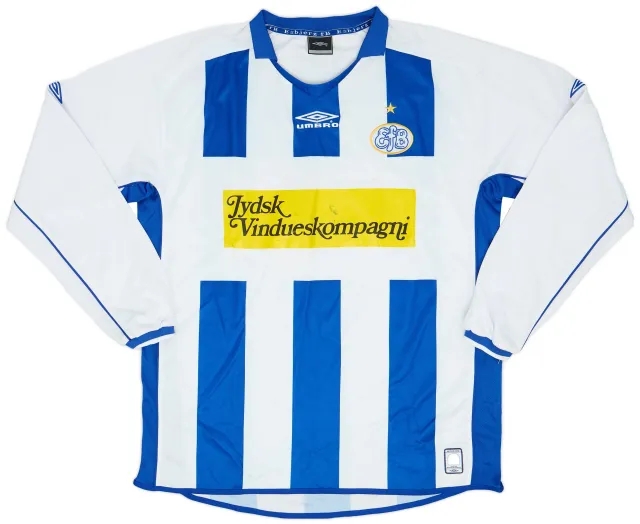 Umbro 2005-06 Esbjerg Home L/S Shirt - 8/10 - (XL)