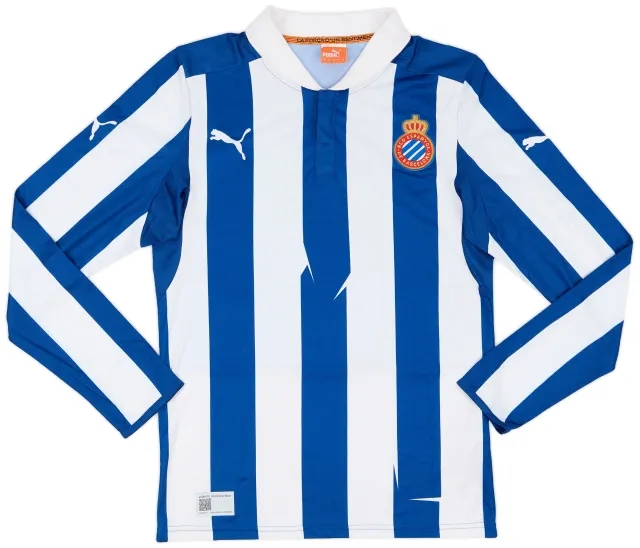 Puma 2012-13 Espanyol Home L/S Shirt - 9/10 - (S)