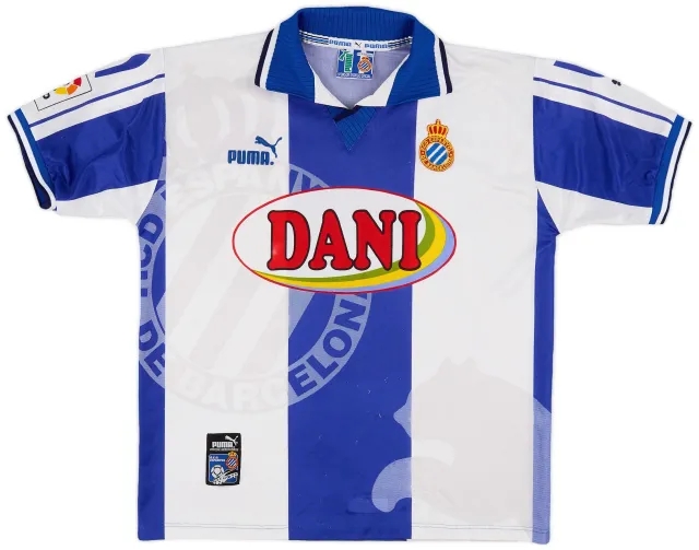 Puma 1996-97 Espanyol Home Shirt - 9/10 - (L)
