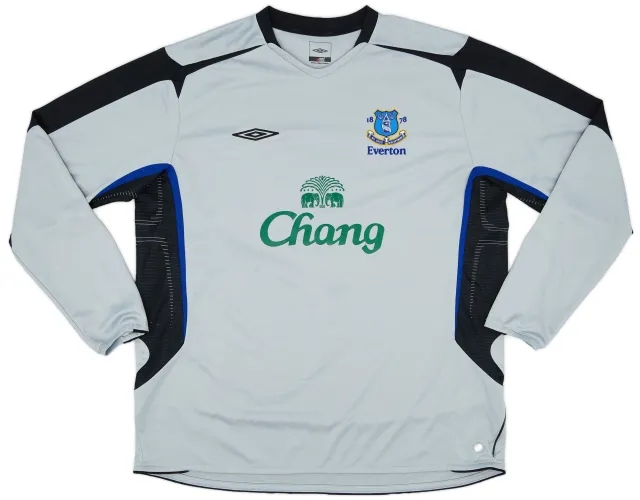 Umbro 2005-06 Everton Away L/S Shirt - 8/10 - (XL)