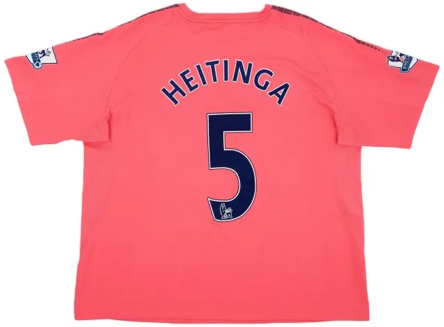 LeCoqSportif 2010-11 Everton Away Shirt Heitinga #5 - 8/10 - (XXL)