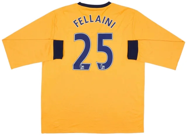 LeCoqSportif 2011-12 Everton Away L/S Shirt Fellaini #25 (XL)