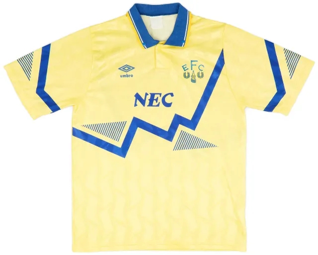 Umbro 1990-92 Everton Away Shirt - 8/10 - (L)