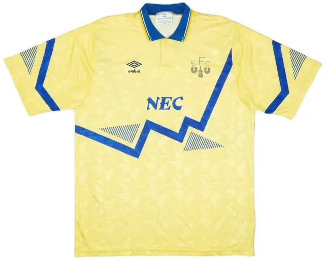 Umbro 1990-92 Everton Away Shirt - 7/10 - (L)