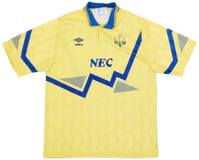 Umbro 1990-92 Everton Away Shirt - 9/10 - (L)