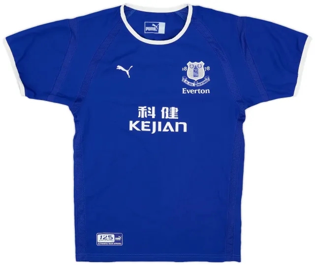 Puma 2003-04 Everton Home Shirt - 9/10 - (M.Boys)