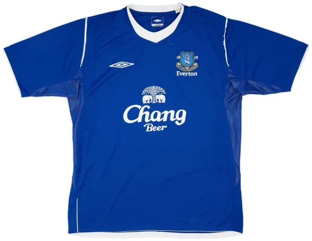 Umbro 2004-05 Everton Home Shirt - 7/10 - (L)