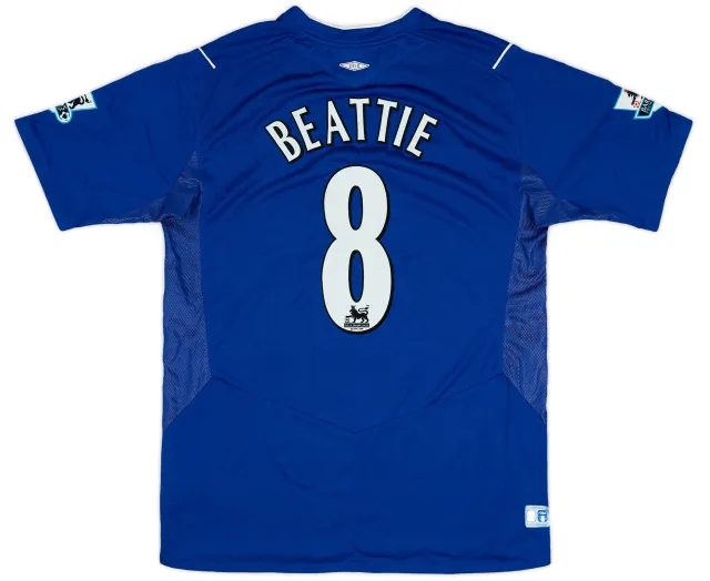 Umbro 2004-05 Everton Home Shirt Beattie #8 - 7/10 - (M)