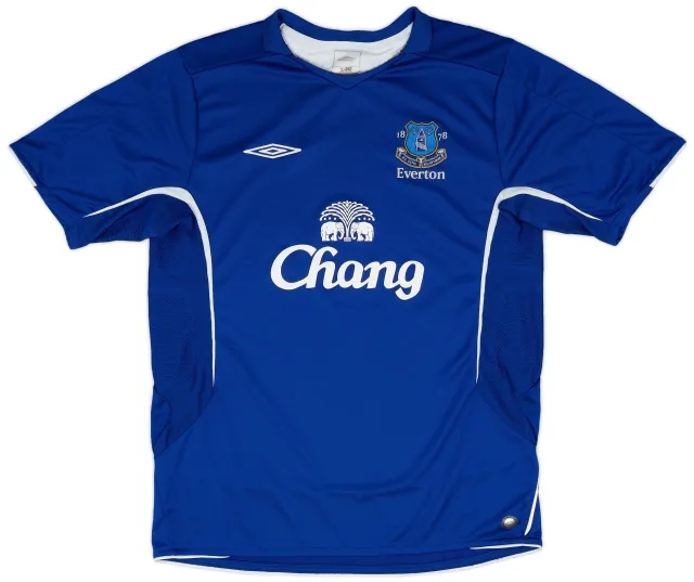 Umbro 2005-06 Everton Home Shirt - 9/10 - (L)