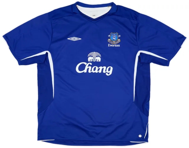 Umbro 2005-06 Everton Home Shirt - 9/10 - (XXL)
