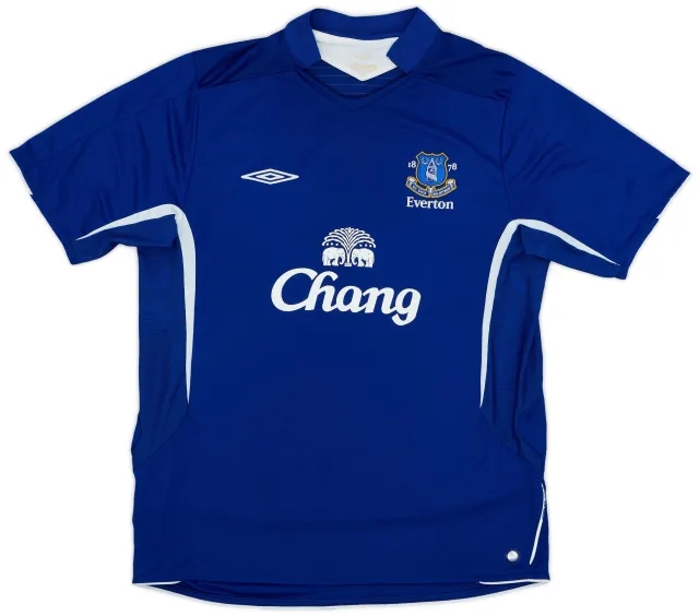 Umbro 2005-06 Everton Home Shirt - 8/10 - (XL)
